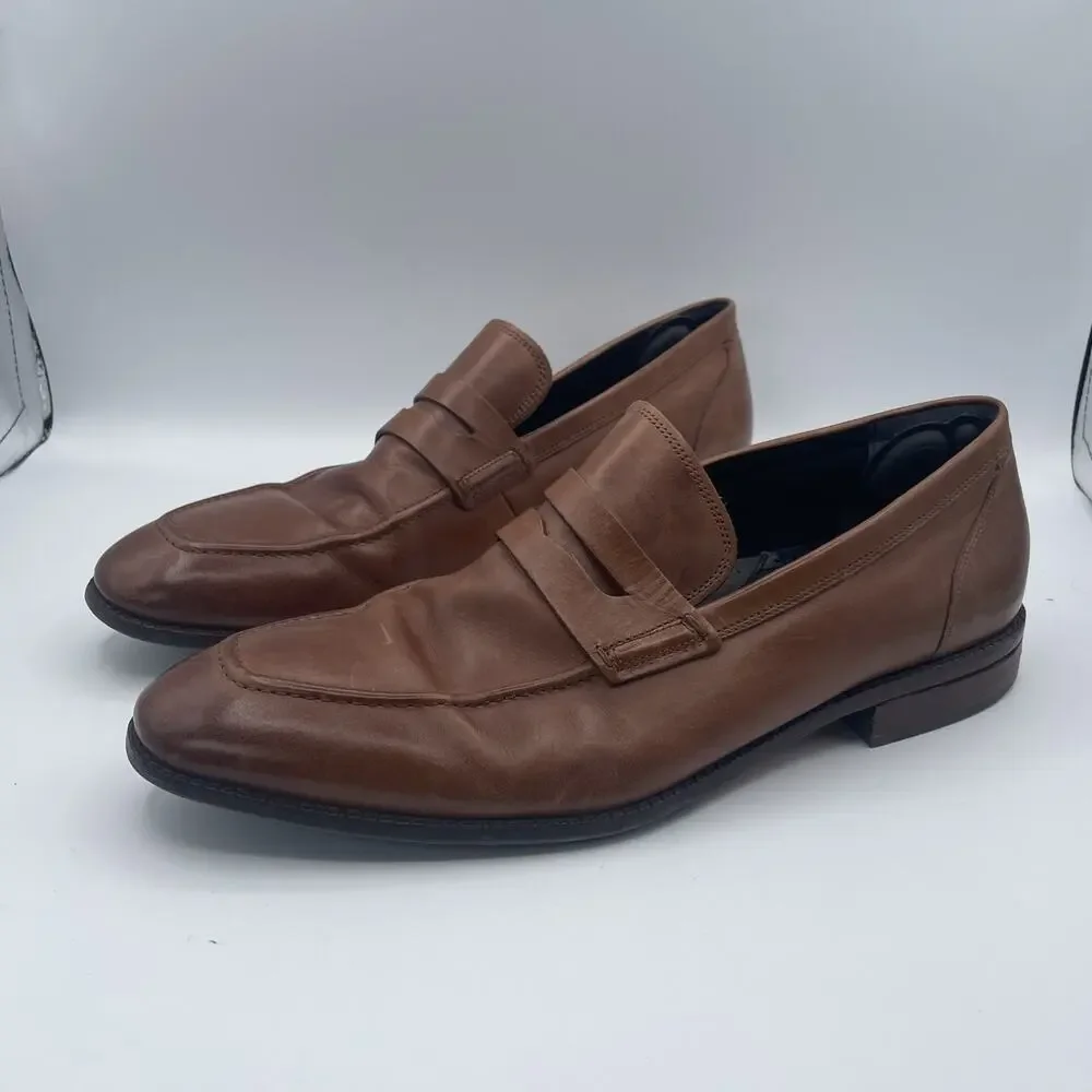 Cole Haan Penny Loafers Men’s Size 13M Warner Grand‎ British Tan C29038